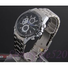 Casual Authentic Stainless Steel Japan Quartz Men Women Wrist Watch Waterproof