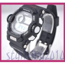 Casual Men Women Retro Multifunctional Water Resist Wrist Digital Watch With Box