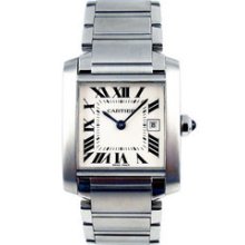 Certified Pre-Owned Cartier Tank Francaise Steel Medium Watch W51011Q3