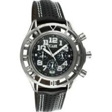 Chassis Men's Watch with Silver Case and Black / White Dial ...