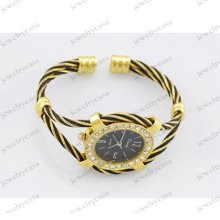 Chic Women's Quartz Wrist Watch With Diamond Decoration Sjw-0721-black