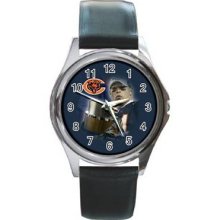 Chicago Bears 21 Round Metal Watch