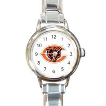 Chicago Bears 22 16 Starter Italian Charm Links Round Watch