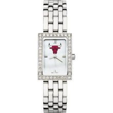 Chicago Bulls Ladies Allure Watch Stainless Bracelet LogoArt