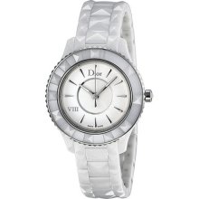 Christian Dior Viii White Ceramic And Stainless Steel Ladies Watch Cd1231e2c001