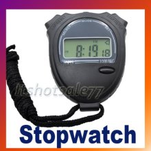 Chronograph Digital Timer Stopwatch Counter Wrist Sport