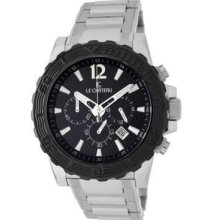 Chronograph Men's Metal Strap Sports Dinamica Le Chateau Watch 5416m-blk