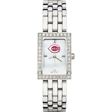 Cincinnati Reds Ladies Allure Watch Stainless Bracelet Strap