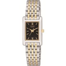 Citizen Analog Wr Quartz Two Tone Elegant Bi-color Watch Ej6054-57e