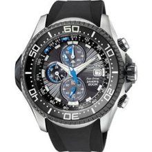 Citizen Aqualand Mens Strap Black Dial Watch