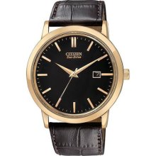 Citizen BM7193-07E Eco-Drive Gold Tone Stainless Steel Case Black ...