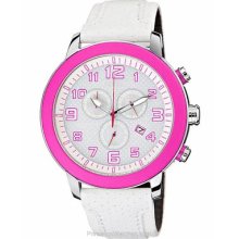 Citizen DRIVE BRT 3.0 Chrono Ladies Strap Watch White & AT2230-03A