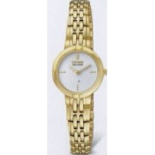 Citizen Eco Drive Ladies` Gold Silhouette Watch