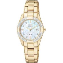 Citizen Eco-Drive Regent Gold-Tone Ladies Watch EW1822-52D