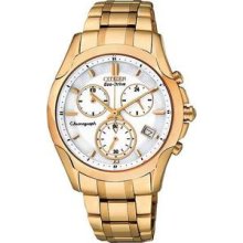 Citizen Eco-Drive Rose Gold Chronograph Ladies Watch FB1153-59A