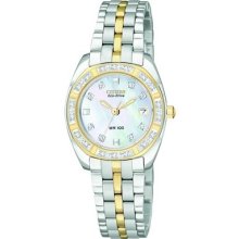 Citizen Ew1594-55d Ladies Tutone Stainless Steel Paladion Eco-drive Diamonds M