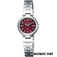 Citizen Lineup Xc Eco-drive Ladies Ex2010-56w Silver X Red Watch