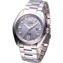 Citizen Pair Eco-drive Titanium Watch Grey Bm7081-51a Made In Japan