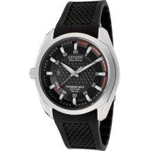 Citizen Watches Men's Black Dial Black Rubber Black Rubber black Dial