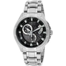 Citizen Watches Men's Calibre 8700 Black Textured/Black Carbon Fiber D