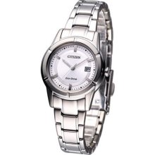 Citizen Women Pair Eco-drive Classic Watch White Fe1030-50a