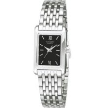 Citizen Women's $150 All Silver Dress Watch W/ Black Dial Ej5850-57e