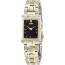 Citizen Women's $450 Eco-drive Two-tone Watch Stiletto Collection Eg3184-50e