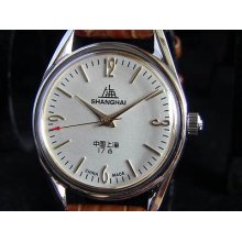 Classic Shanghai Hand-winding Mechanical Wrist Watch 8120 Nostalgic Gift Item