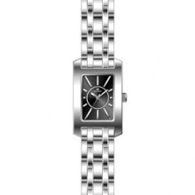 Clyda Women's Analog Quartz Watch With Black Dial And Rhodium Bracelet - Cld0435rnix