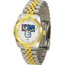 Connecticut Huskies UCONN Mens Steel Executive Watch