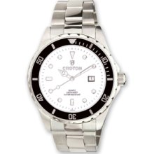 Croton Ladies Stainless Steel White Dial Quartz Sport Watch XWA3164