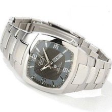 Croton Mens Textured Dial Stainless Steel Watch Cr307865ssgy