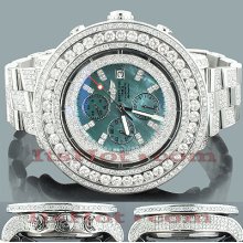 Custom Diamond Breitling Super Avenger Mens Watch 36.55ct