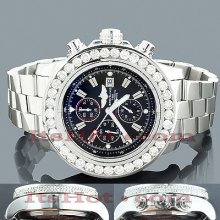 Custom Large Diamond Bezel Breitling Super Avenger Watch 12.50