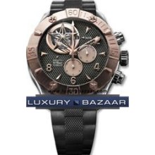 Defy Classic Tourbillon (RG-SS / Black / Rubber)