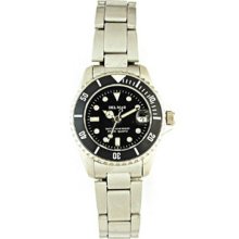 Del Mar 50116 Womens Classic Dive Watch - Stainless Steel