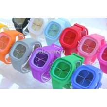 Dhl 500 Pcs/lot Candy Watch Jelly Sports Watch Led Silicone Women's