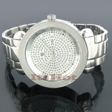 Diamond Watches Super Techno Diamond Mens Watch 0.12ct