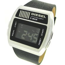 Diesel Digital Leather Band 50m Mens Watch Dz7203