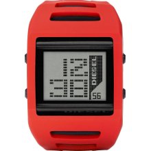 Diesel Digital Red Silicone Mens Watch DZ7226