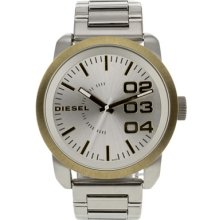 Diesel Watches Men's Franchise White Dial Stainless Steel Stainless St