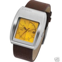 Diesel Yellow Cristal And Brown Strap Dz1193