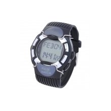 Digital Pulse Rate Calories Counter Timer Watch with Alarm/Stopwatch/LED Backlit - Black (1xCR2023)