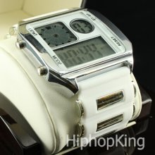 Digital Watch 7 Color Back Light Day Date Time Digital Watch Dual Core