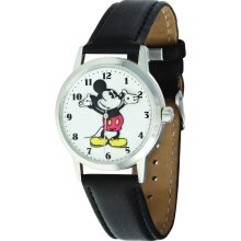 Disney Ingersoll Women's Black Mickey Mouse Watch (Ingersoll Dinsey Black Nu Buck-White Dial)