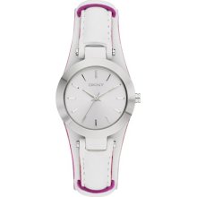 DKNY Sasha White Leather Cuff Women's watch #NY8748