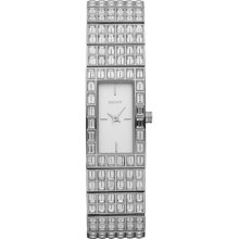 DKNY Women's NY8299 Silver Stainless-Steel Quartz Watch with White Dial