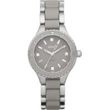 DKNY Women's NY8501 Grey Ceramic and Stanless Steel Bracelet Watch