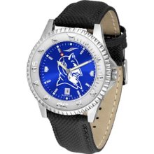 Duke Blue Devils Mens Leather Anochrome Watch