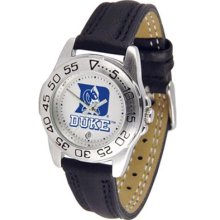 Duke Blue Devils Womens Leather Wrist Watch